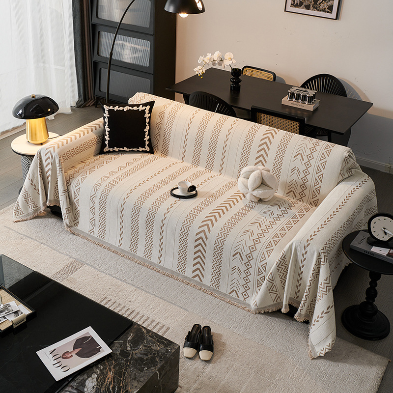 Luz de lujo de alto nivel sofá cubierta 2025 nuevo sofá toalla de sofá gruesa de Schneider cubierta de sofá universal manta antideslizante