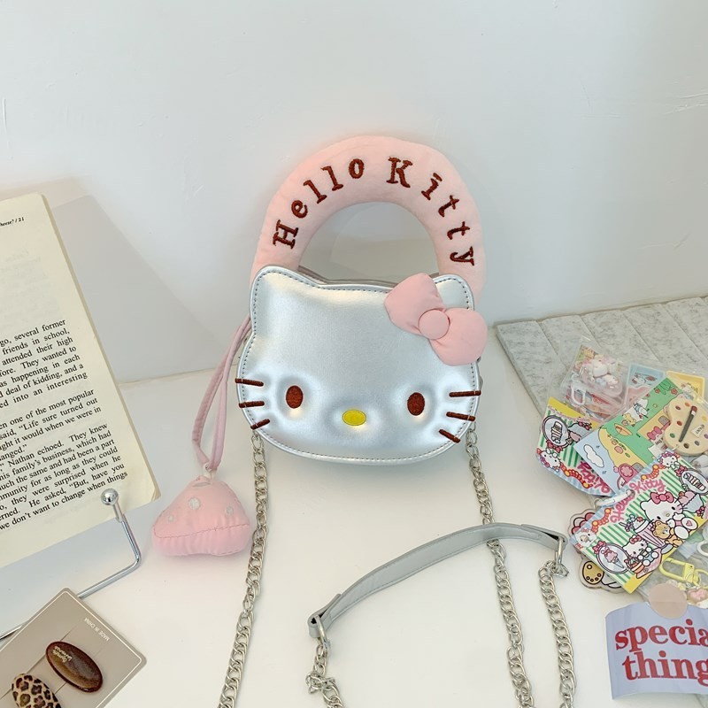 アニメのかわいい蝶結びの子猫の定型的なリュックサック2025の新型の個性は街の少女の心のリュックサックのプレゼントを出します。|undefined