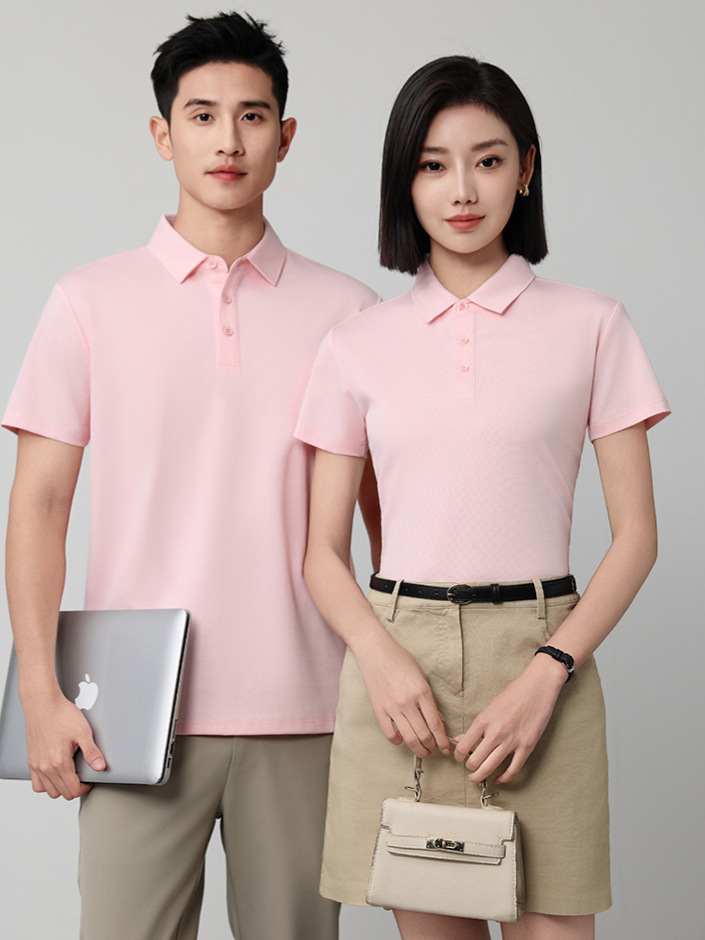 50 polos personalizados con cuello, hechos de algodón romano, ideales para ropa de trabajo, negocios, con cuello vuelto, manga corta y bordado de alta gama para grupos.