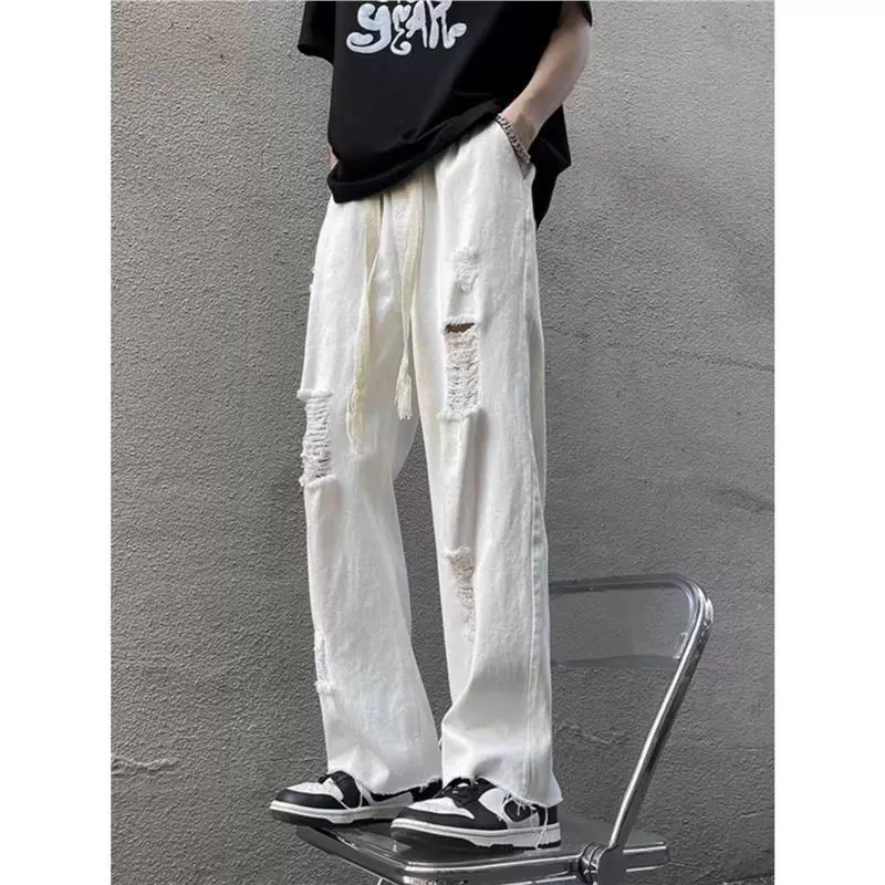 Vibe Guochao высокая улица брюки прилив бренд красивый жареный уличный ретро ретро vintage брюки брюки