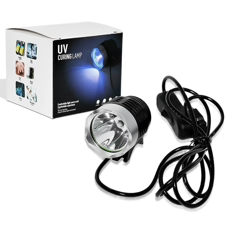 УФ-отверждение клея ультрафиолетовая лампа Зеленая краска масло для ногтей бестеневой клей водоотверждающая лампа USB источник питания Проверка банкнот фиолетовая лампа