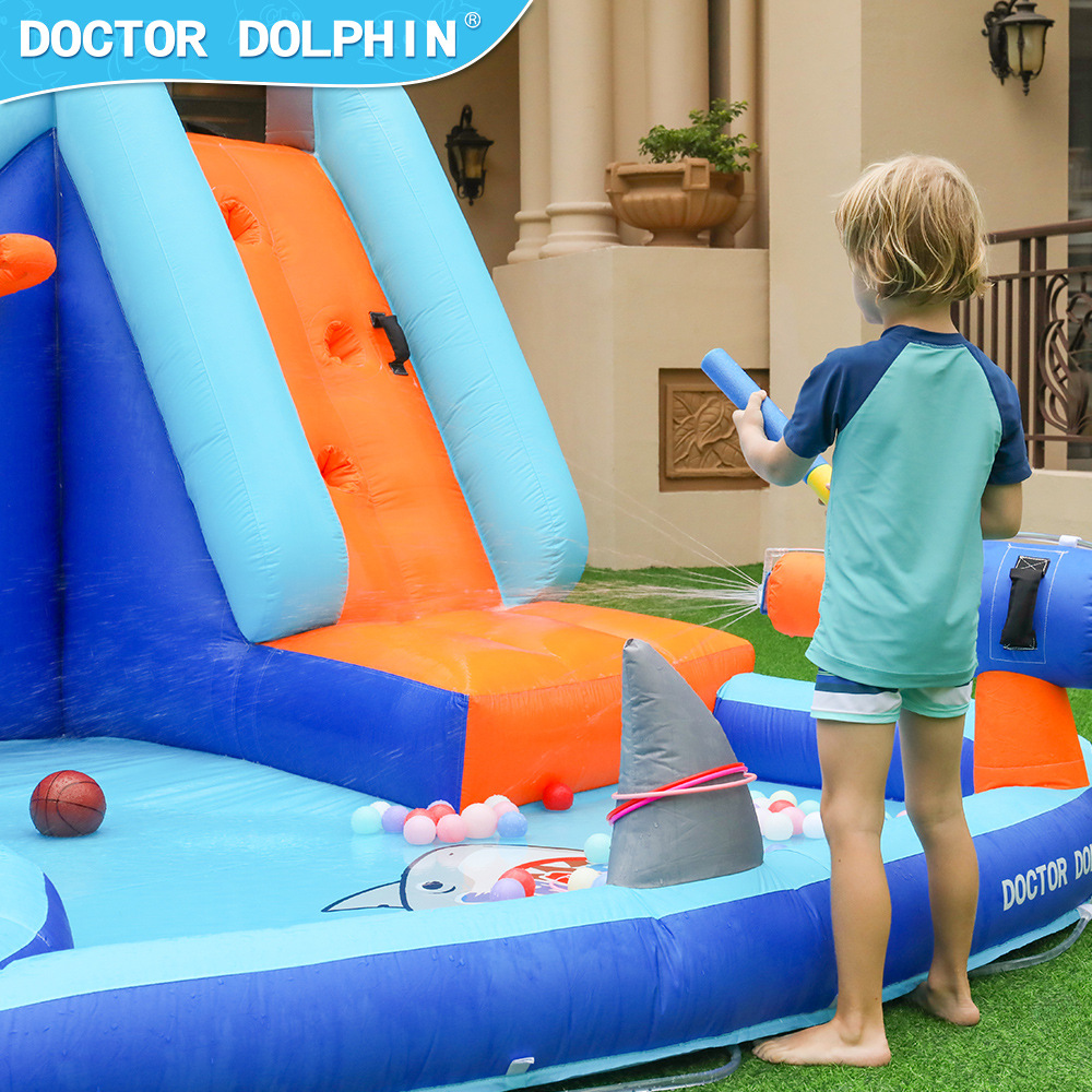 Doctor Pig| Casas infantiles inflables castillo pequeño tobogan inflables rociadores de agua castillo bobot piscina inflables castillo inflables cama de salto