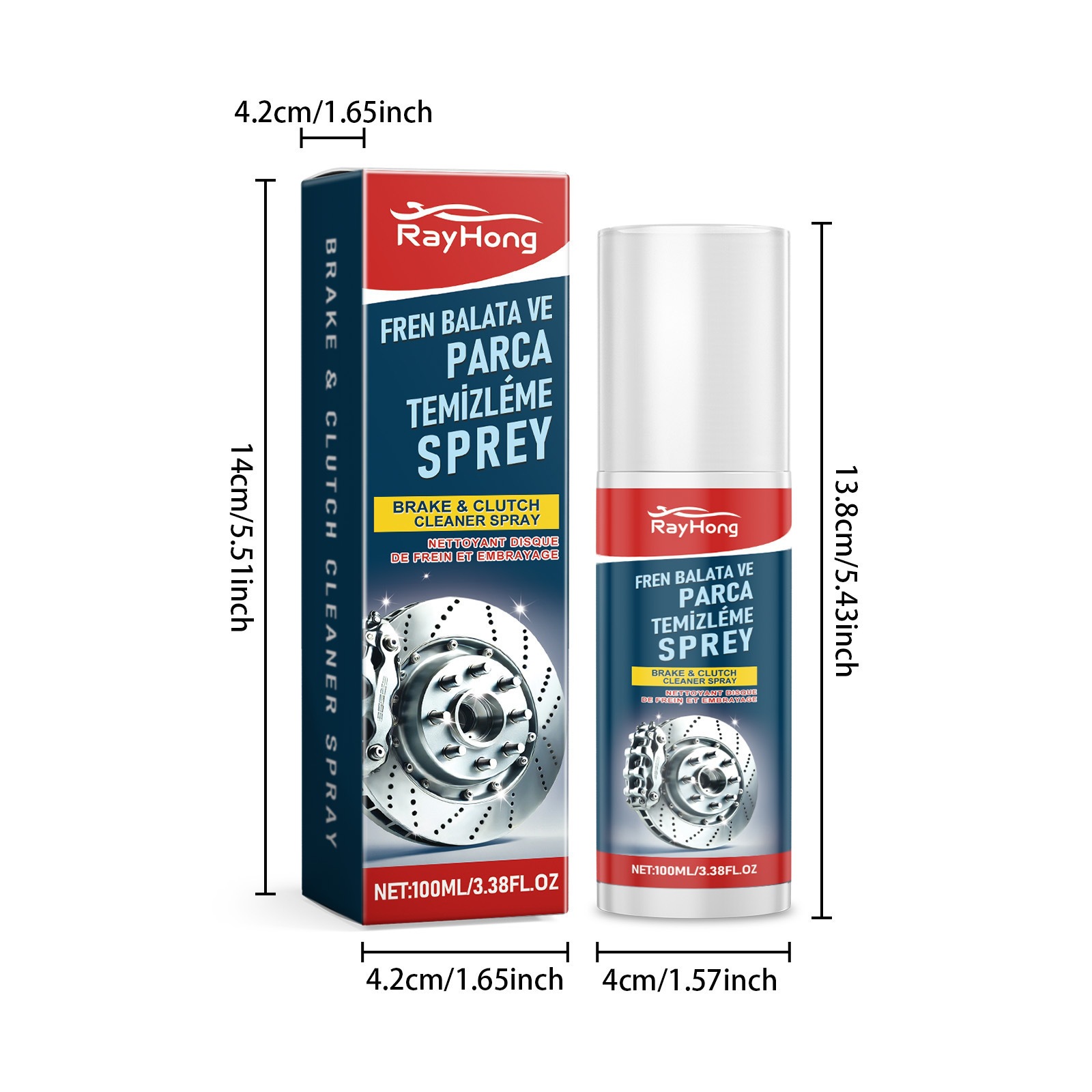 Rayhong Car Brake Cleaner Car Brake Disc Wheel Cleaning Rust Removal Polishing Maintenance Cleaner
