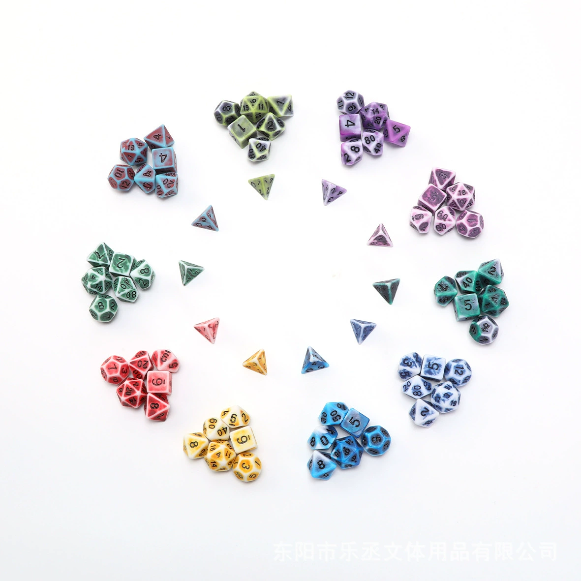 Трансграничный новый ретро имитация многогранный набор кубиков настольный бег группы развлечений сито цвета