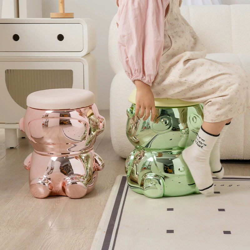 Пластиковая мультяшная бочка для хранения табурет в фойе для смены обуви табурет для детских игрушек