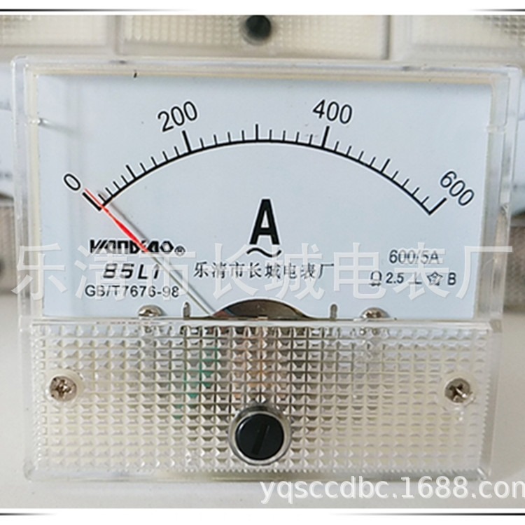 长城电表厂 85L1 600/5A 交流指针电流表 65*55
