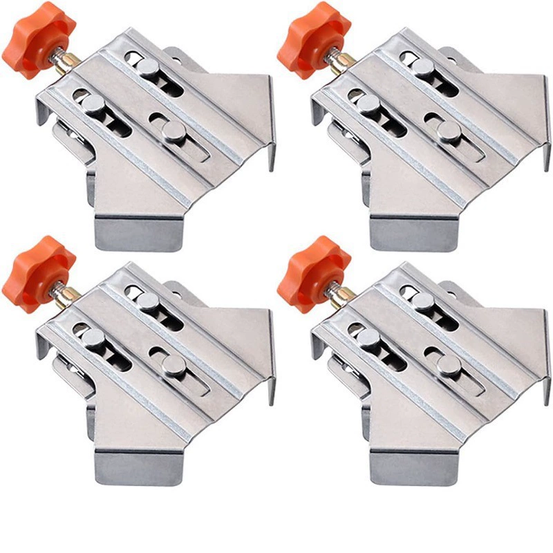 Прямоугольный зажим из нержавеющей стали 90 ° угловой зажим для аквариума зажим для аквариума с регулируемым зажимом для укрепления деревянного зажима