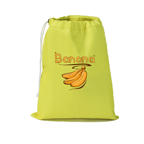 Polyester Drawstring Cooler Bag for Travel, Outdoor Insulated Aluminum-Foil Food-Grade Storage Bag with Drawstring Closure