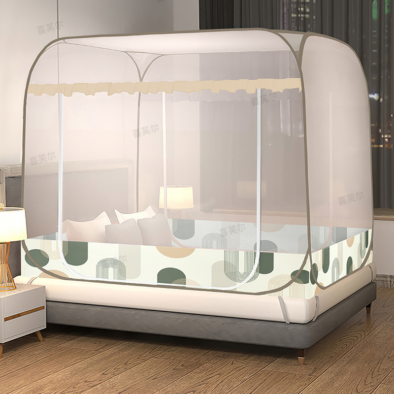 Mongolian Yurt Mosquito Net Dormitory Single 1.5m Bed No Installation Required Fully Enclosed Sealed Floor Mat Rental Special 0.9 Factory Mongolian Yurt Mosquito Net Dormitory Single 1.5m Bed No Installation Required Fully Enclosed Sealed Floor Mat Rental Special 0.9 Factory