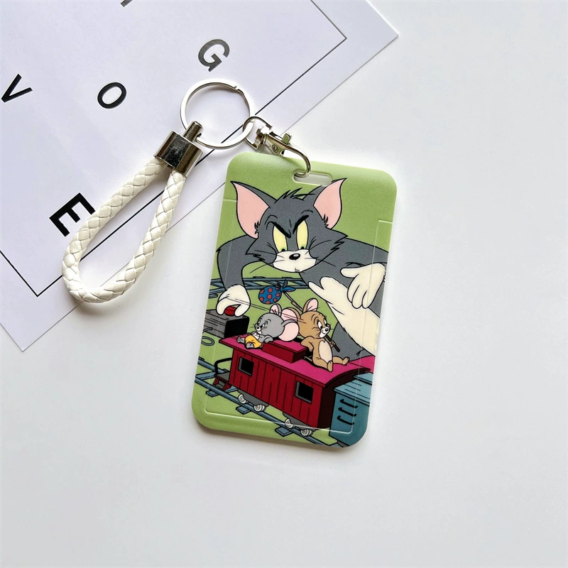 КарточницаTravel карточек Tom & Jerry, брелок-держатель, защитный жесткий чехол, школьный ID для детей