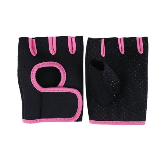 Half-finger fitness gloves rolled iron training sports palm protection dot matrix shock absorption riding gloves unisex gloves