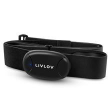 LIVLOV無線充心率胸帶ECG原理精准測心率心跳心律胸帶藍牙Ant+