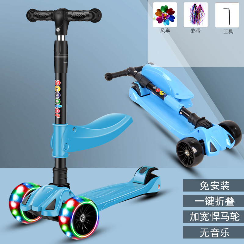 Rueda de flash de luz de música para niños los niños pueden sentarse polea