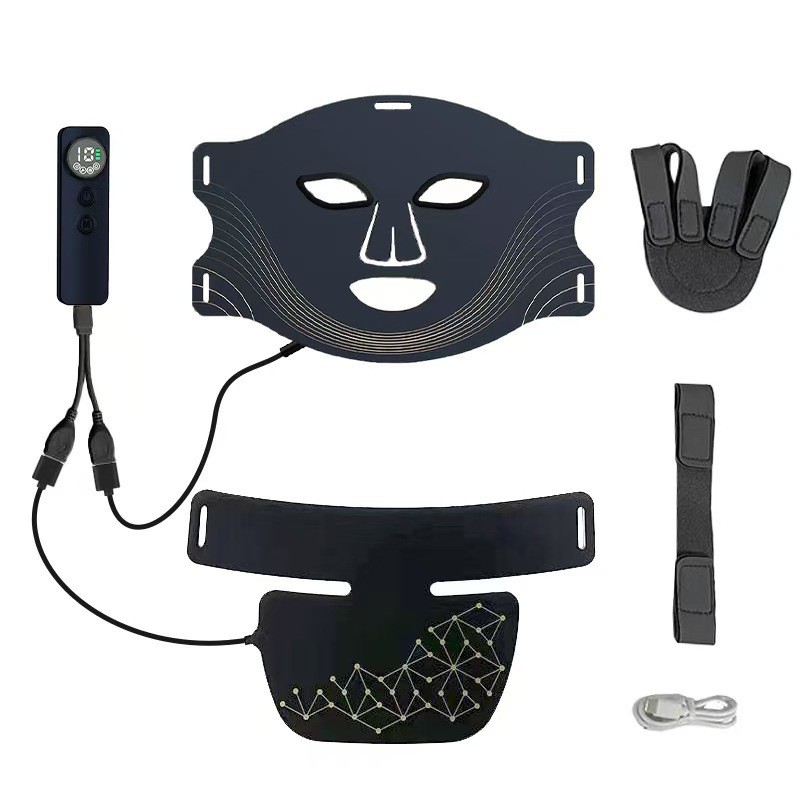 Fábrica de nuevos productos infrarrojos máscara facial fotónica portátil de silicona LED máscara de belleza al por mayor