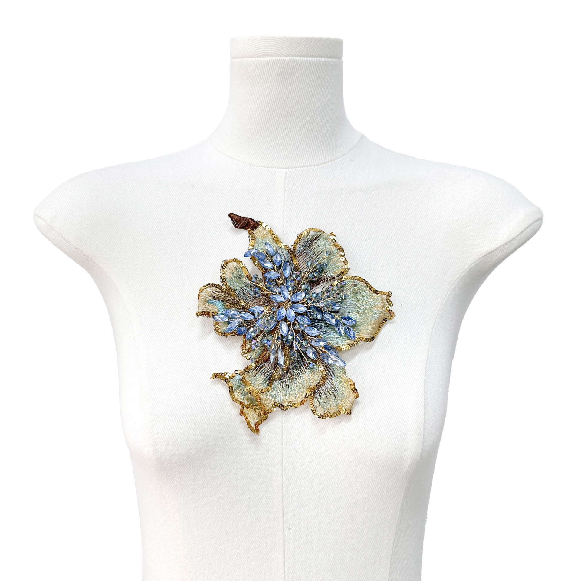Multicolor sequinilla perla tela flor de arce decalco ropa accesorios accesorios colgantes accesorios para el cabello decoración de boda