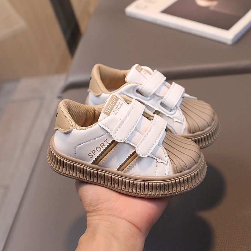 Chaussures de sport décontractées pour garçons et filles, chaussures pour enfants à tête de coquille, chaussures pour bébés, nouvelle collection automne 2023_voghion.com