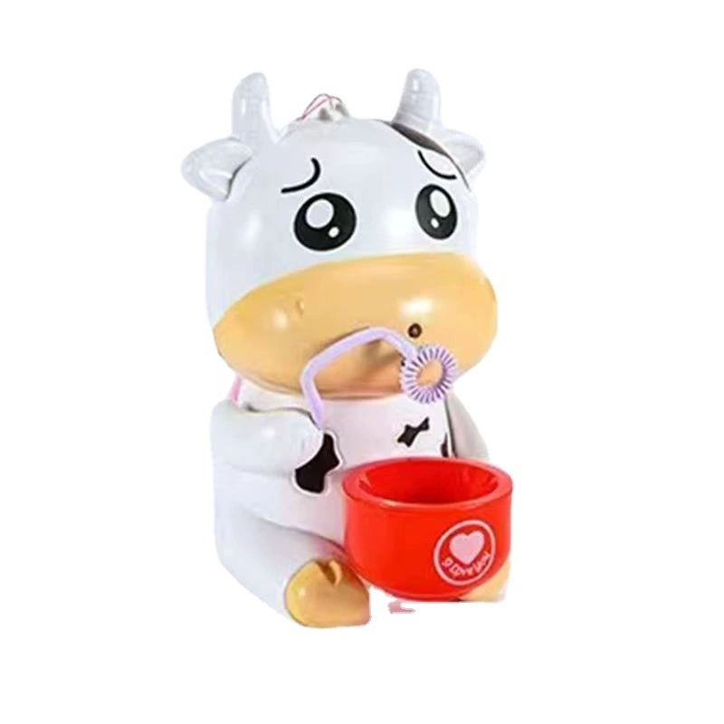 Bubble machine, bubbles, cartoon automatic toy, with little bears, panda, fully automatic, internet celebrity