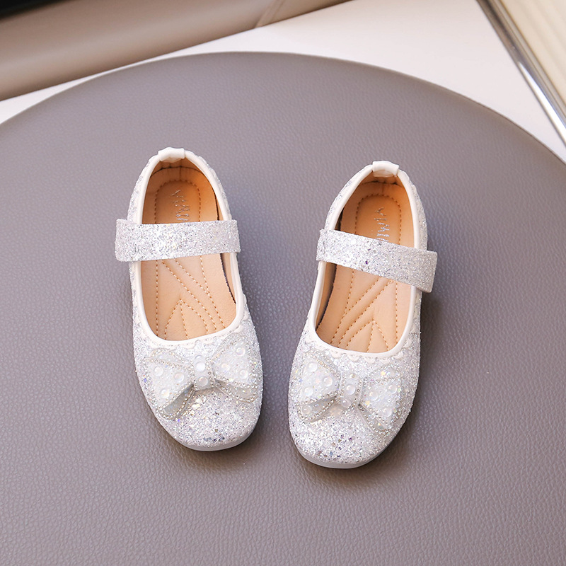 Zapatos de Baile con Diamantes de Imitación y Lazo de Cuero PU para Niñas image 3