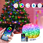 LED幻彩灯串蓝牙手机APP声控防水户外室内装饰灯 派对节日氛围灯