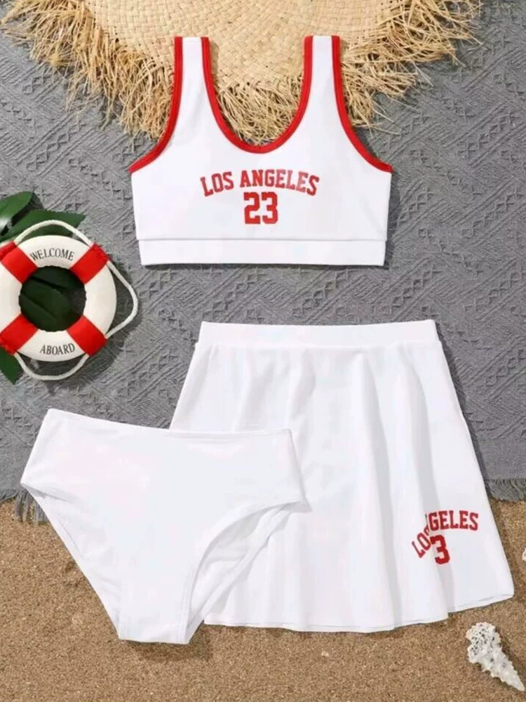 (Cross-border trading), fashionable children's swimwear, set, European style, 3 piece set