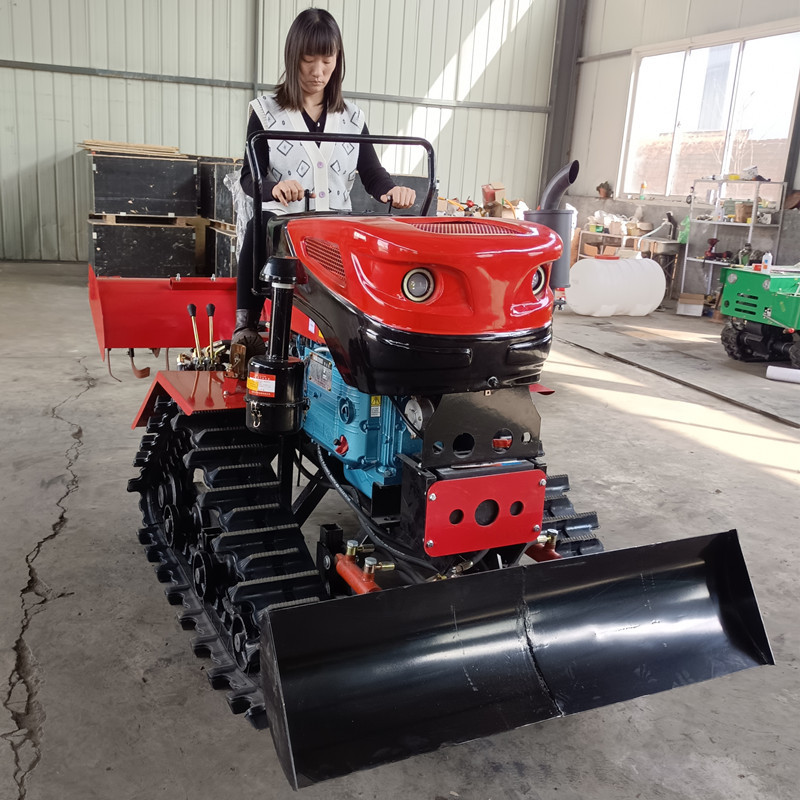 新款水旱两用微耕机 多功能土壤松土机 柴油大马力旋耕起垄犁地机