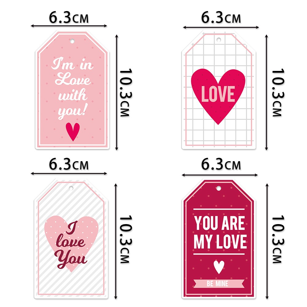 Nuevos productos transfronterizos para el día de San Valentín etiquetas colgantes decoración de boda atmósfera romántica decoración de fiesta colgantes