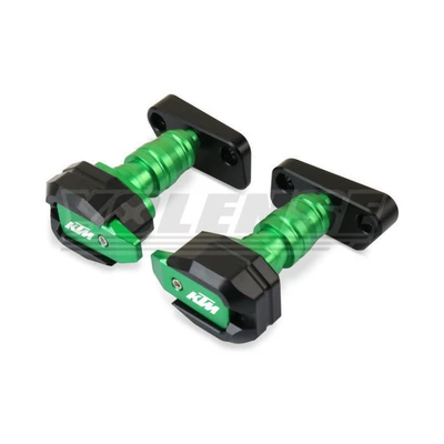 Motorcycle bumper: modified anti-fall ball, anti-fall - green-ktm