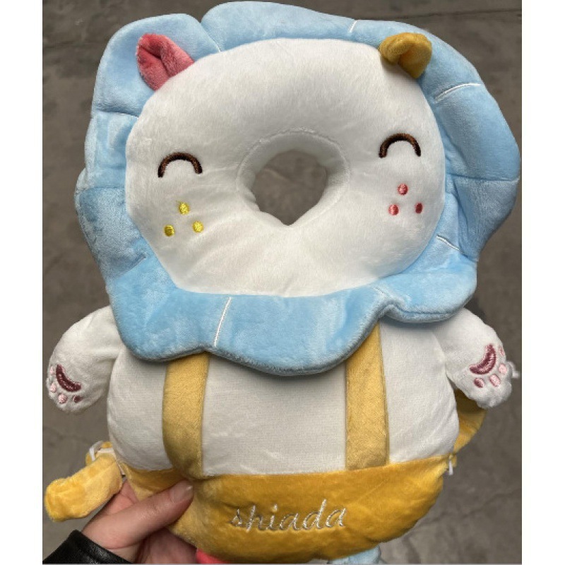 Protector de cabeza, almohada anti-caída de dibujos animados para bebés, almohada anti-caída para bebés pequeños, almohada protectora para niños, almohada transpirable