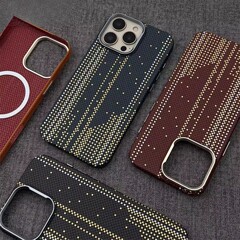 适用iPhone17ProMax手机壳夜光磁吸鎏金苹果16碳纤维纹防摔保护套