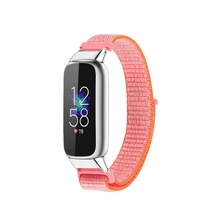 适用fitbit luxe尼龙回环表带 尼龙回环魔术贴 luxe替换表带