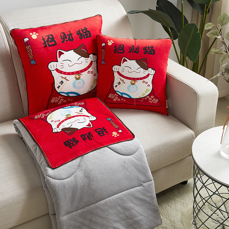 럭키 캣 (두꺼운 벨벳) (핫 추천!)