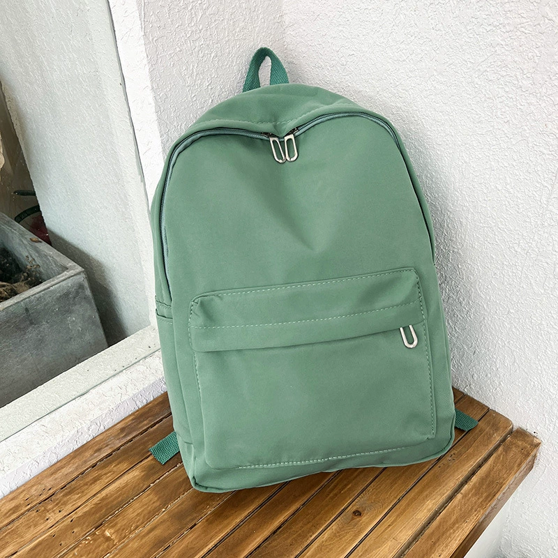 (Кросс-бортная торговля)?, fashionable solid color backpack, capacious school bag, simple and elegant design