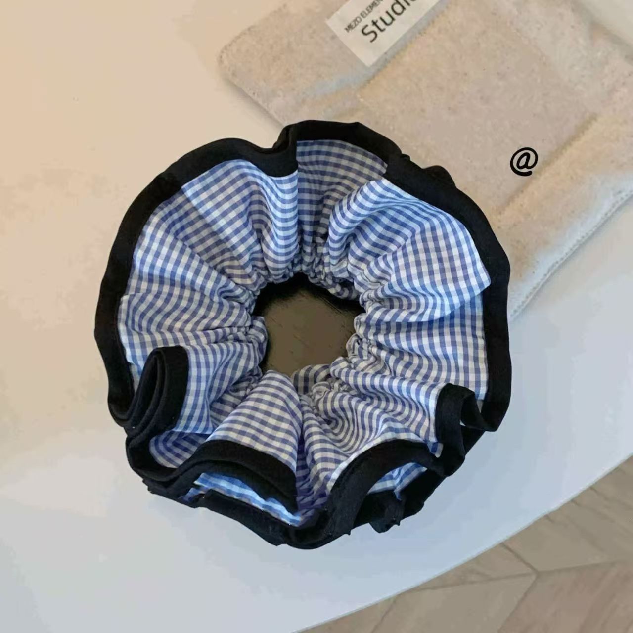 2026 nuevo estilo coreano super grande anillo de pelo intestino grande niñas de alto nivel de sensación de cabello de flores cuerdas de cabello de cordón de goma adornos para el cabello