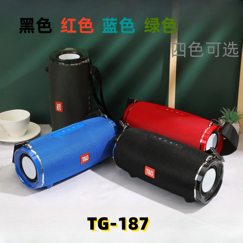 TG187 tela altavoz bluetooth al aire libre subwoofer impermeable doble diafragma de alta calidad de sonido portátil tarjeta T conectable sonido de llamada
