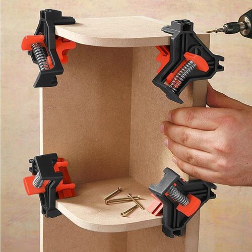 Woodworking right angle clamp, holder, picture frame clip, 4-piece set, picture frame clip, home tool installer, 90° quick clip