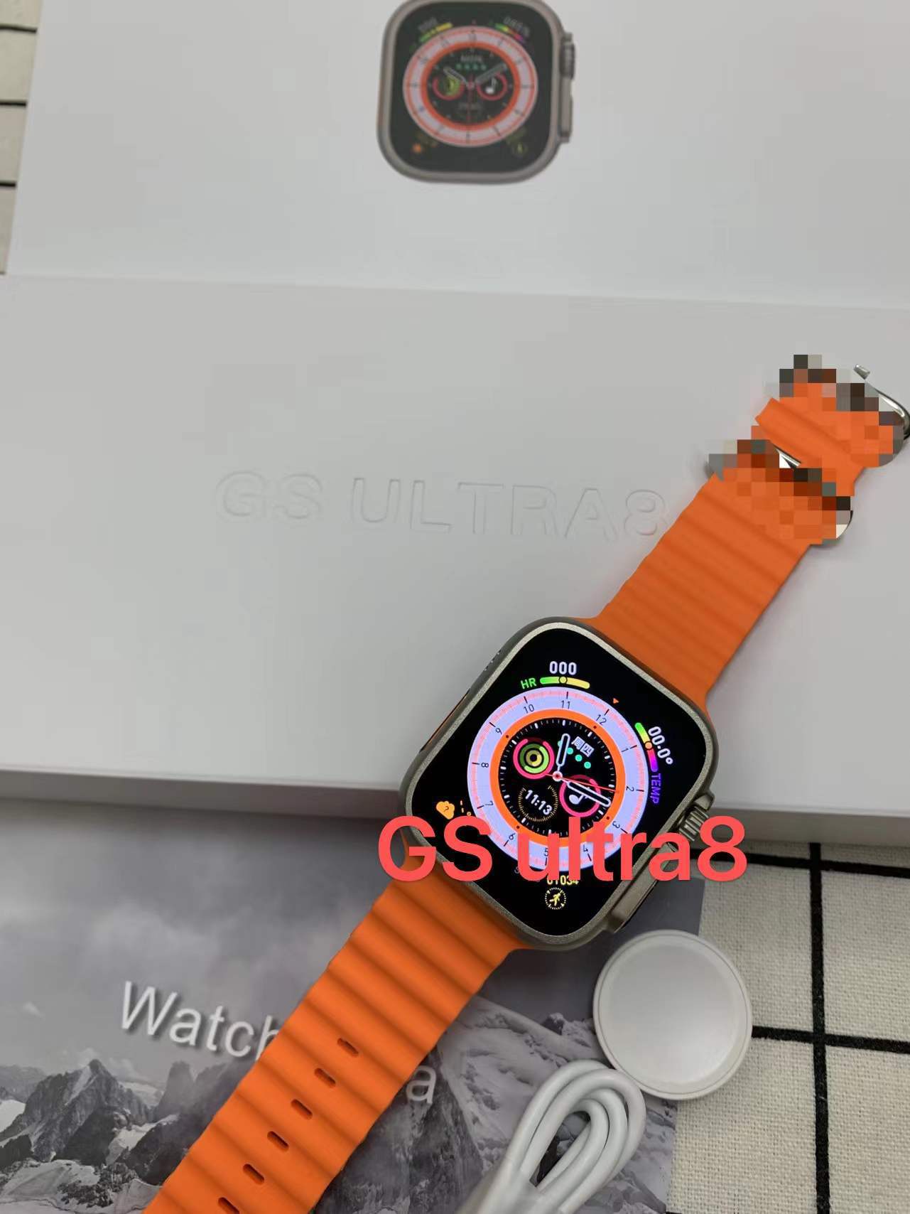 GS ultra8智能手表跨境新款华强北顶配多功能运动健康监测核酸码
