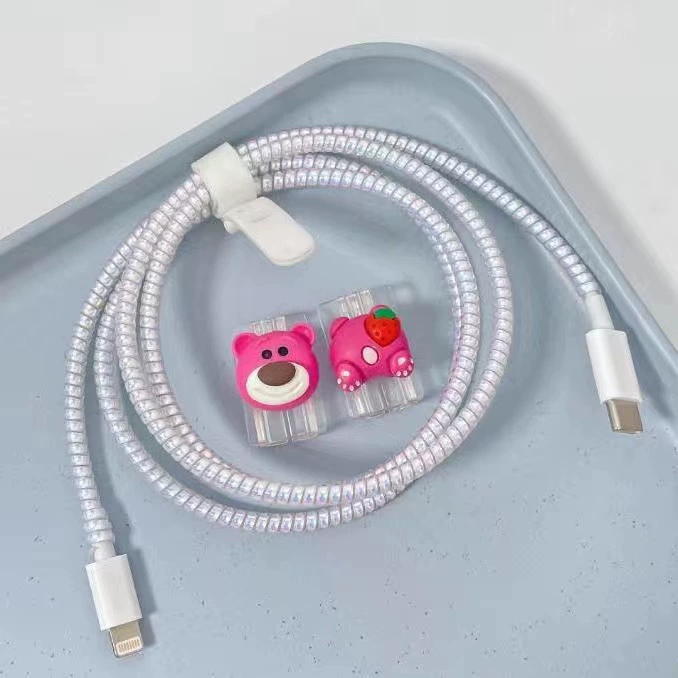Защитник кабеля (Apple) Type-C, мультяшный грызун кабеля, декоративный универсальный для Android и Apple