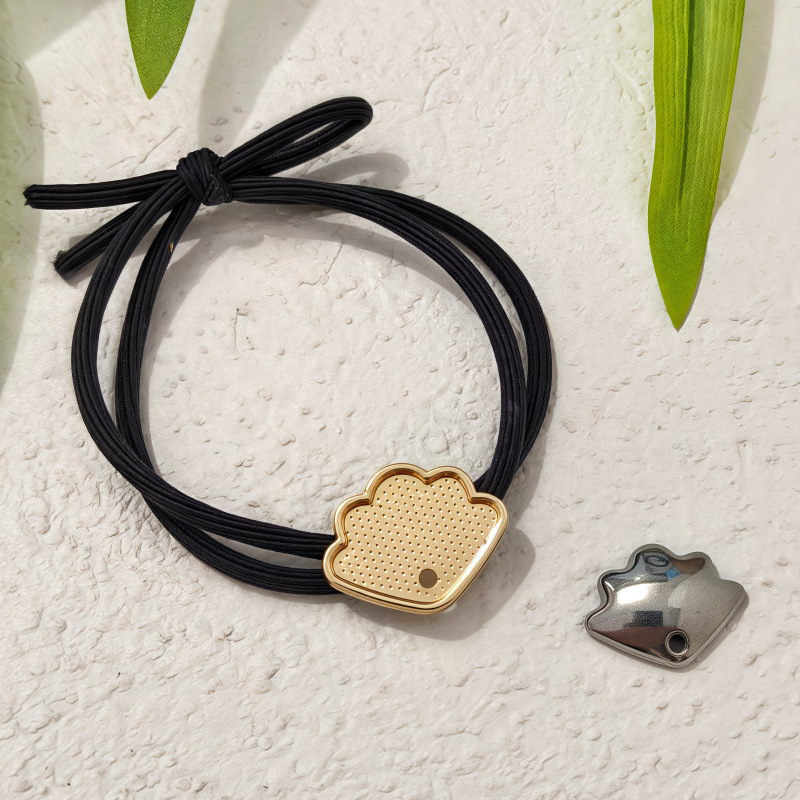 亿簪饰品 宋锦diy材料  底托带盖 海棠花蝴蝶发绳 手工包布材料|undefined