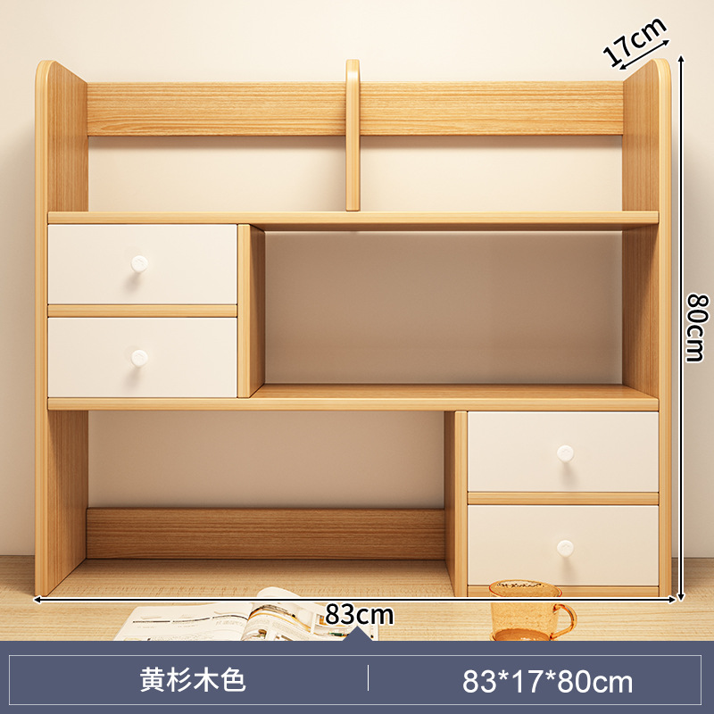 Estante de escritorio estante de almacenamiento de escritorio dormitorio cosas buenas mesa de estudio multi-capa pequeño estante