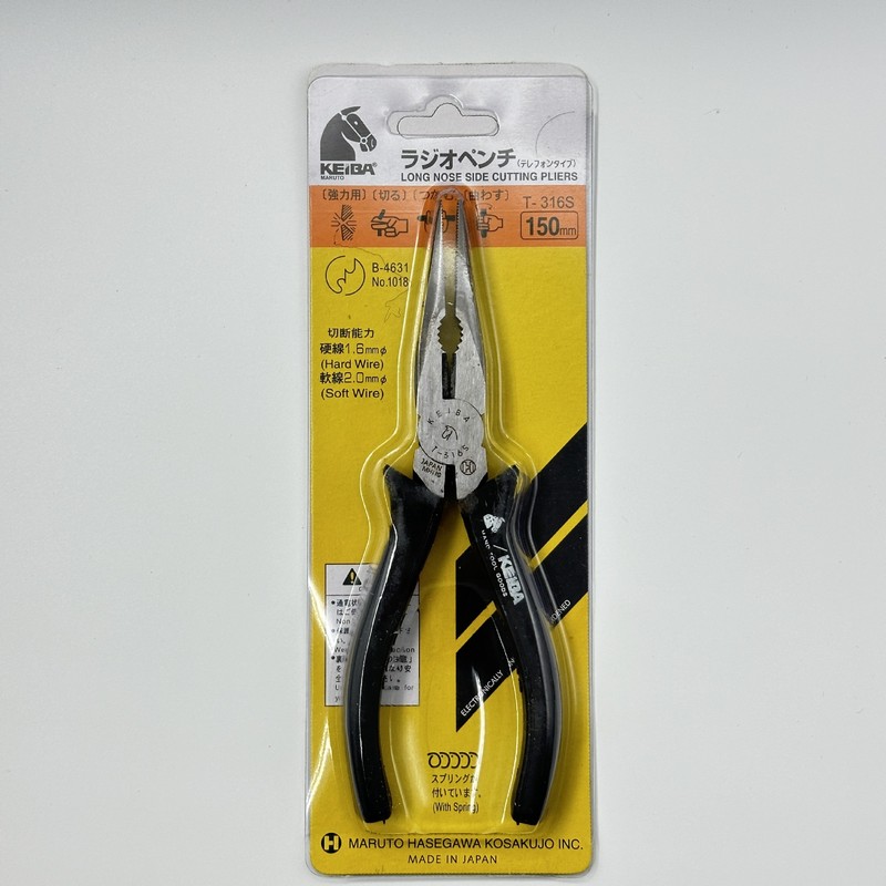 KEIBA コンチネンタル PL-726 ノズルプライヤー日本輸入工業用電子斜めペンチ/ラジオペンチ/バイス|undefined