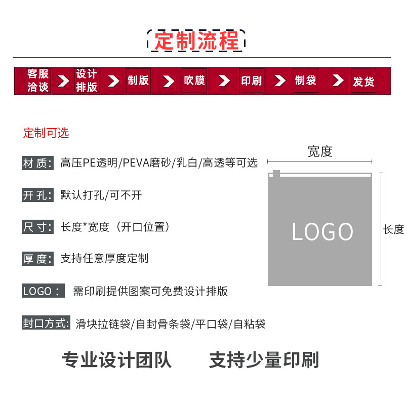 Wholesale clothing zipper bag plastic frosted/transparent socks T-shirt inner clothing storage packaging bag PE self-sealing