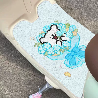 Universal Foot Pad, Wear-Resistant Foot Mats, Multi-Model Universal - line-puppy-blue-3050cm-need-to-cut-by-yourself