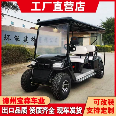 Electric Golf Carts for B&Bs, Resorts, Reception Areas, Factories, Tourist Attractions, and Airport Shuttles; Electric Sightseeing Vehicles