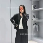 秋冬季时尚休闲褶皱开衫