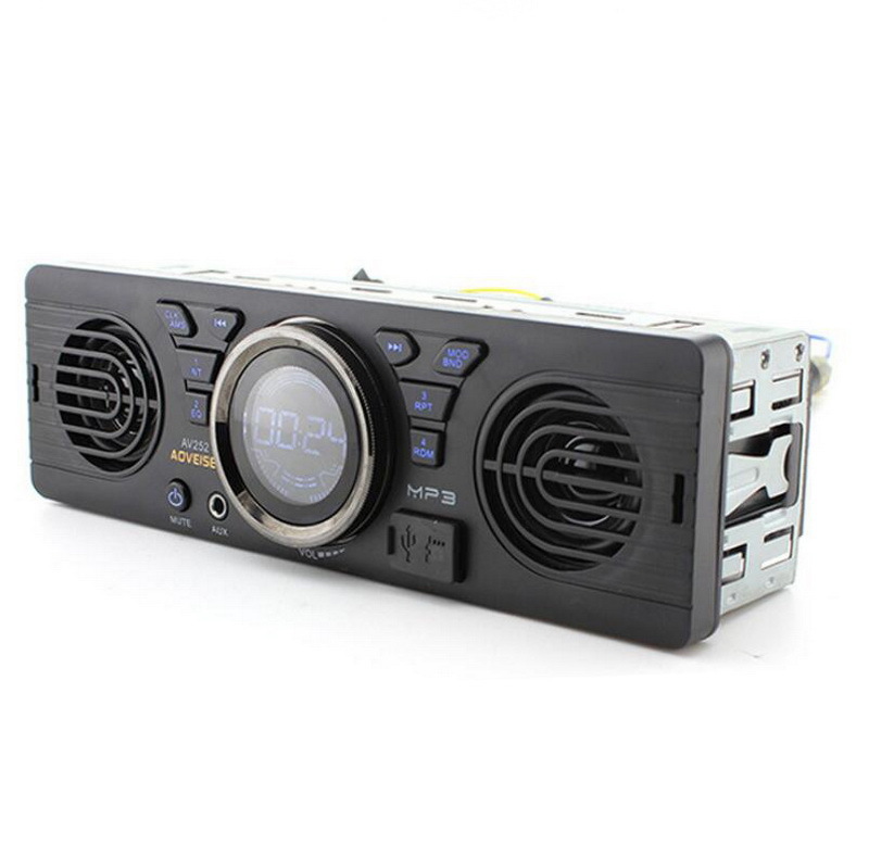 12V Car Single-Cylinder Player Car Plug-In Card Mp3 Audio Radio Built-In Speaker with Bluetooth Host Speaker