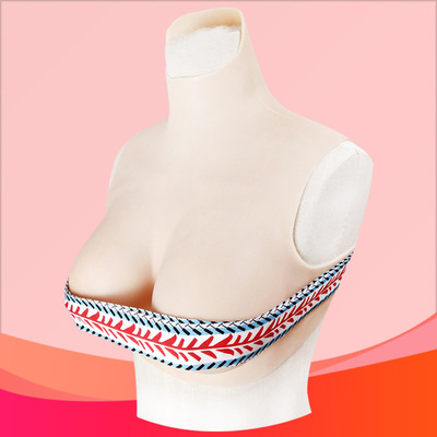 硅胶填充高领短款义乳女装假胸男性用同性恋者胸垫假乳房跨境热销|ru