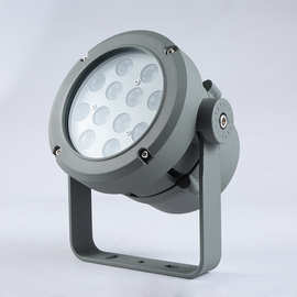 LED压铸铝户外投光灯外壳套件 工程圆形72W投射灯投光灯现货批发