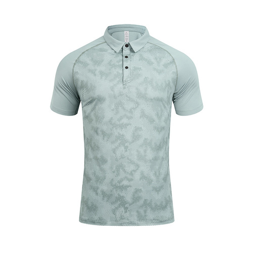 24 summer new men and women outdoor casual quick-drying lightweight breathable sports POLO shirt group tennis wear printed LG