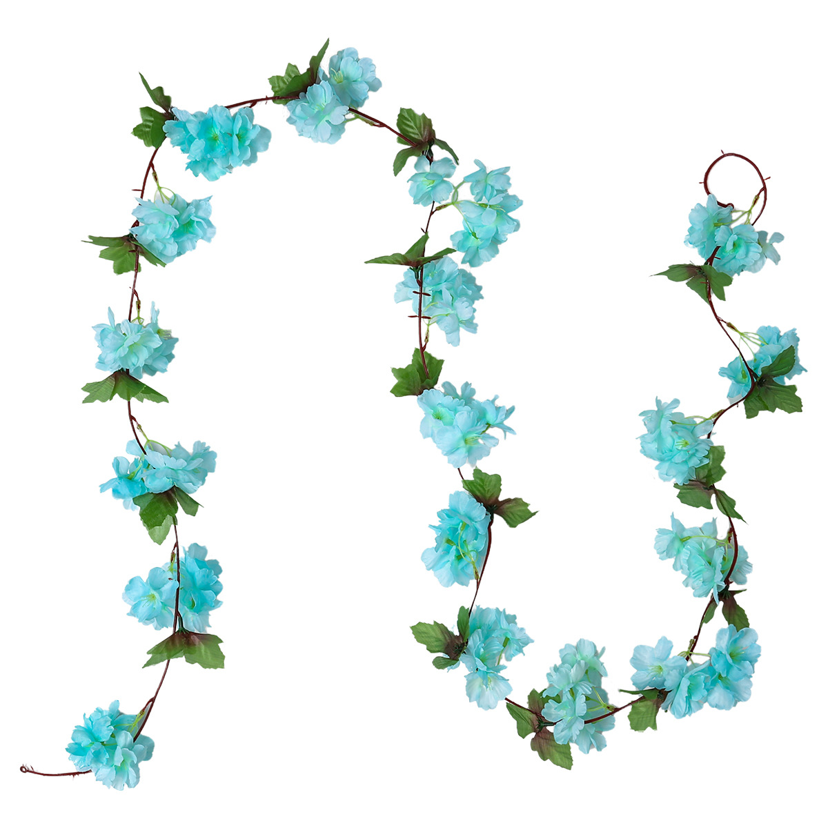 18 diadema hoja flor de cerezo ratán flor artificial boda hogar tubería techo barandilla decoración pétalos accesorios flor de seda