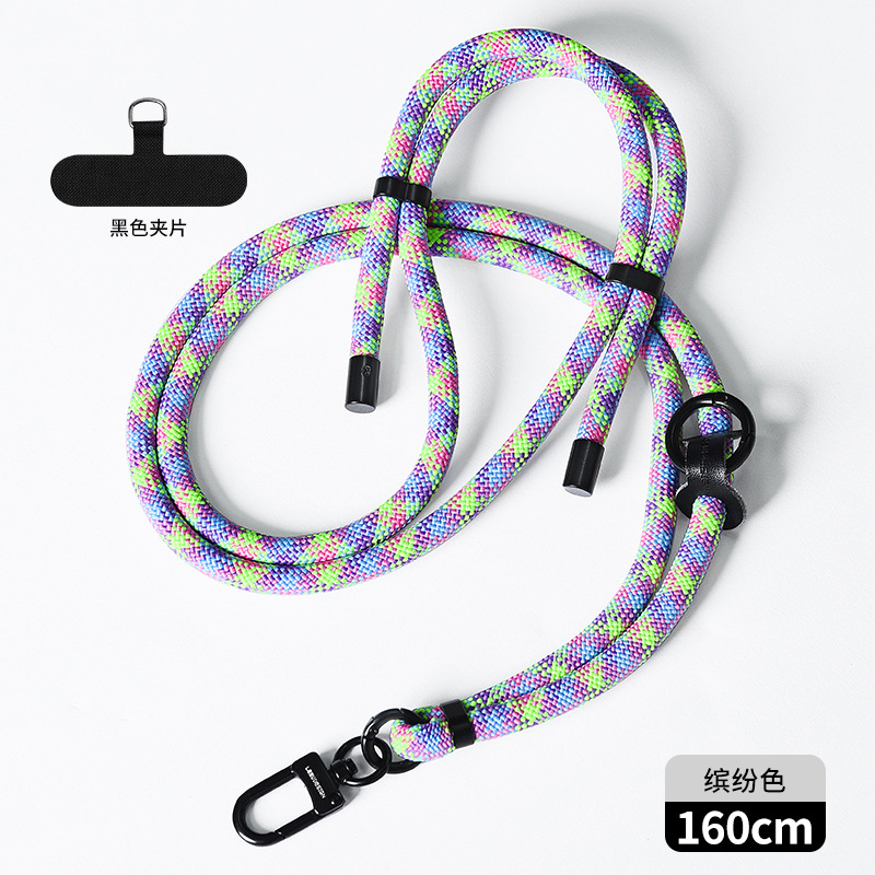 Cordón de teléfono móvil al por mayor crossbody ajustable avanzado Halter muñeca tejida Sling back clip caja del teléfono móvil correa de cordón